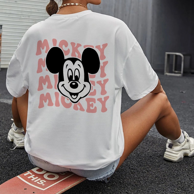 Mickey Mouse Tshirt Cute Aesthetic Disney Shirt Oversized - Etsy