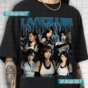 Tifa Lockhart FF7 Gaming Vintage T-Shirt - Waifu Tee Gift For Women and Man Unisex T-Shirt