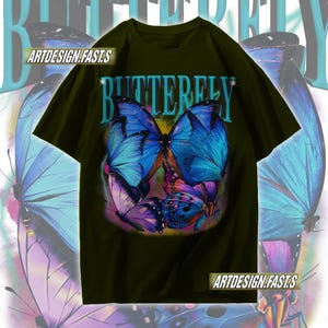Vintage Butterfly and Moth T-Shirt, Cottagecore Aesthetic Comfort Colors® Shirt, Cottagecore Shirt, Aesthetic Tshirt, Cottage Core Shirt