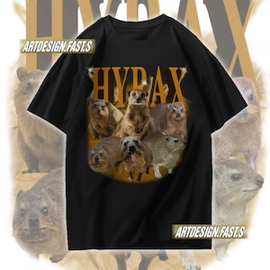 Rock Hyrax  Shirt, AWAWA Hyrax Meme Shirt, Unhinged Vintage Tee, Hyrax Lover shirt, Animal Lover shirt, Trending Animal Crewneck Meme Hyrax