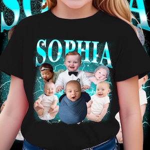 Custom Bootleg Toddler Shirt, Custom Baby Shirt With Photo, Custom Photo Baby Bodysuit, Bootleg Photo Shirt, Birthday Gift, Custom Kids Tee