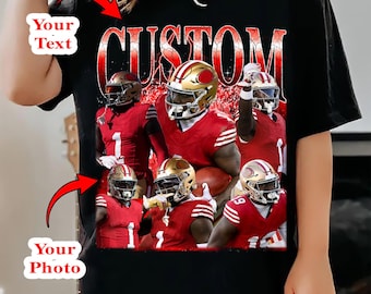 Custom Bootleg Rap Tee, Custom Your Girlfriend Boyfriend Vintage Graphic 90s Tshirt, Custom Photo Shirt,Custom Your Sport, Custom Your Here