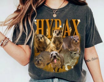 Shirt rock klipdassen, shirt AWAWA klipdassen meme, comfort kleuren T-shirt klipdassen liefhebber, shirt dierenliefhebber, trending animal crewneck meme klipdassenklip