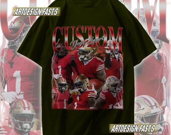 Personalization Sport Bootleg Rap Tee, Custom Name Team Spor, Custom Photo Shirt, Custom Your Sport Gift Tee, Tshirt Custom For Fan