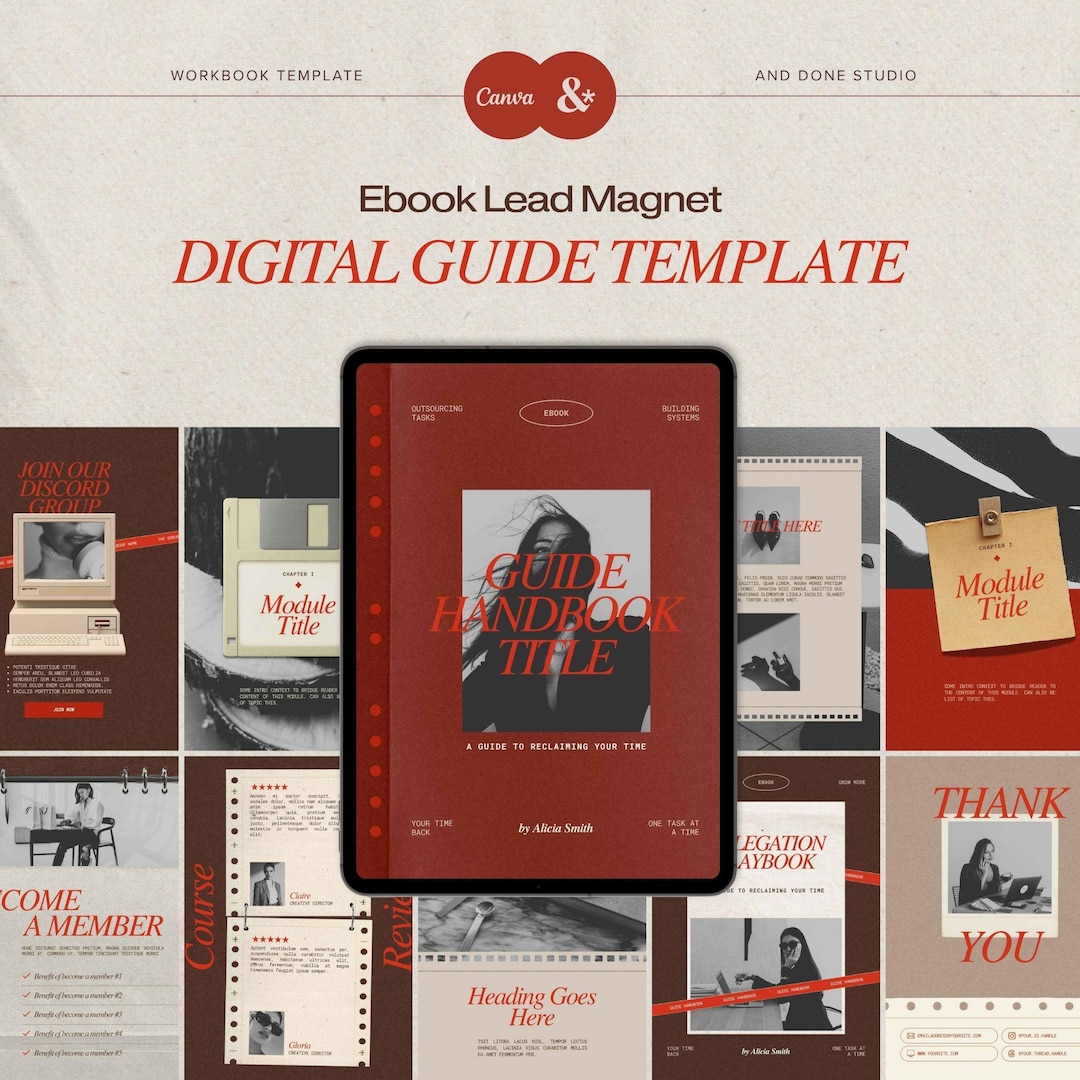 Ebook Template for VA Business Guide, Editable Lead Magnet Digital ...