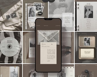 Instagram-Vorlage in Braun für Dienstleistungen, Social-Media-Post im Stil von Old Money für Luxusmarken, moderne Instagram-Story für High-End-Unternehmen