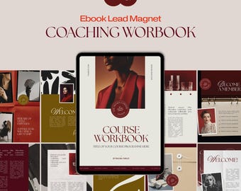 E-Book-Vorlage für Lead-Magnete, Coaching-Arbeitsbuch-Vorlage, hochwertige digitale Produktvorlage für Kursanbieter, Canva-Kursvorlage, F1