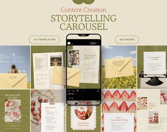 Modèle de carrousel Instagram de narration pour créateur de contenu lifestyle, carrousel de déchargement de photos de scrapbooking, article Instagram de blogueur récapitulatif mensuel