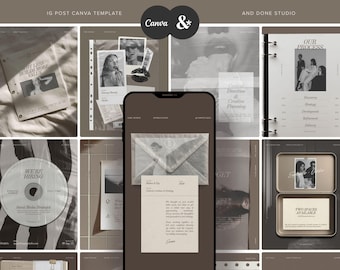 Brown Editorial Instagram Template for Service, Old Money Social Media Post for Luxury Branding, Modern Insta Story for High End Business