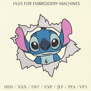 Stitch Embroidery Design, Stitch Embroidery Machine File, Cute Baby Stitch Heart Machine Embroidery Files, Digitizing Embroidery Patterns