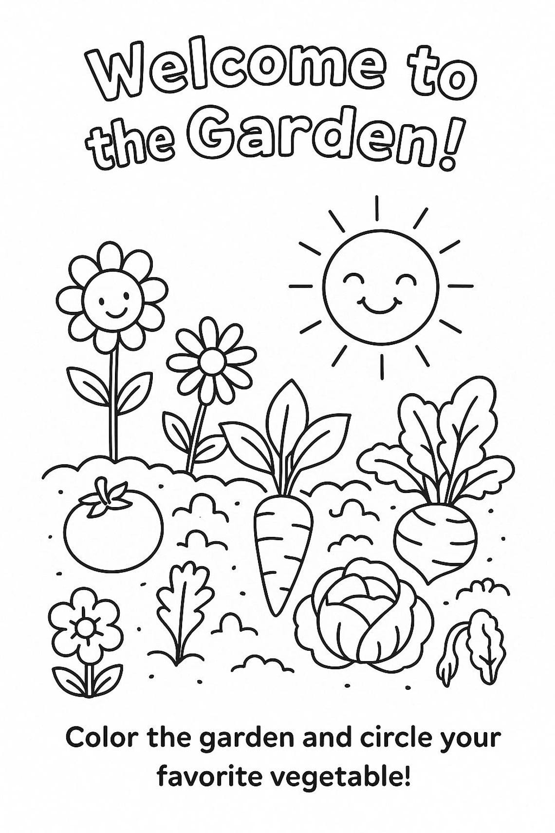 Kids Garden Coloring Book Printable Gardening Activities For Children Kids Garden Coloring Book Printable Gardening Activities For Children