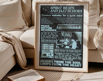 Nujabes Ukiyo-e Hip-hop Art Print: Japanese DJ Decor (digital