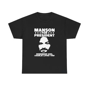 Charles manson vintage shirt - Etsy 日本