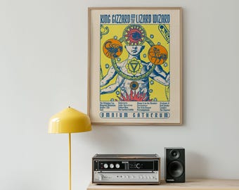 King Gizzard and the Lizard Wizard vintage poster Matte Vertical Posters