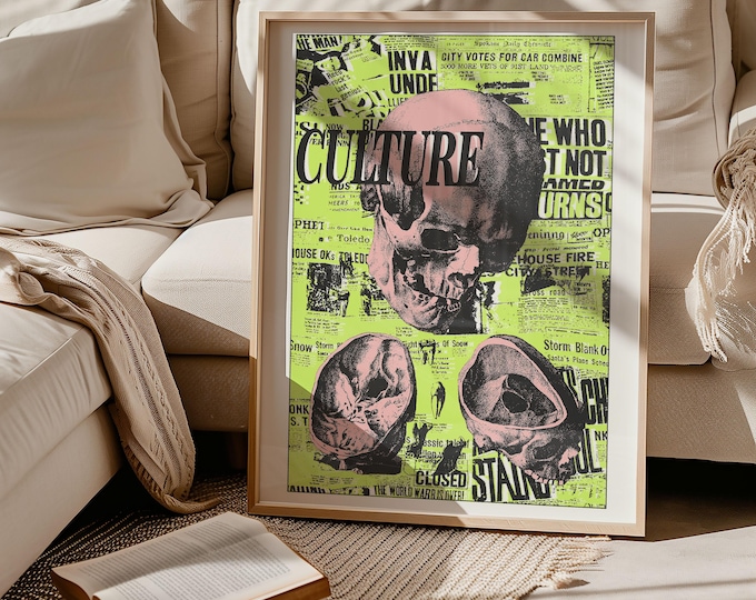 Punk Poster: Vintage 80s Culture, Alternative Music Decor