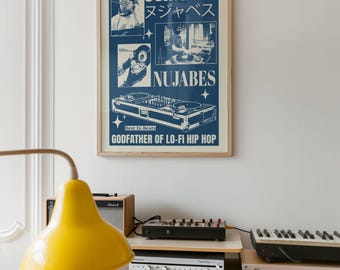 NUJABES Poster Druck: Klassische Retro Wandkunst