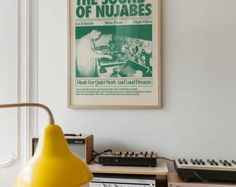 Nujabes Ukiyo-e Hip-hop Art Print: Japanese DJ Decor (digital