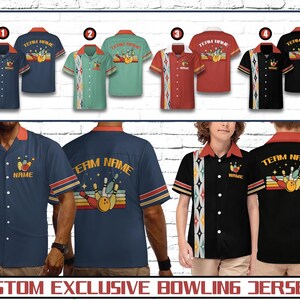 Camisa retro de bolos personalizada, camisa de bolos con nombre personalizado, camisa a juego para equipo de bolos, camisa personalizada para equipo/amante de los bolos
