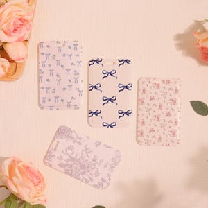 Porte-badge personnalisé, Porte-cartes d'identité à fermeture coulissante, Joli porte-cartes d'identité en damier, Protège-cartes transparent à rayures verticales, Complément pour cordon
