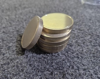 30PCS | 40mm x 5mm solid Brass coins blanks| blanks for laser engraving | blank Coins | laser blanks |