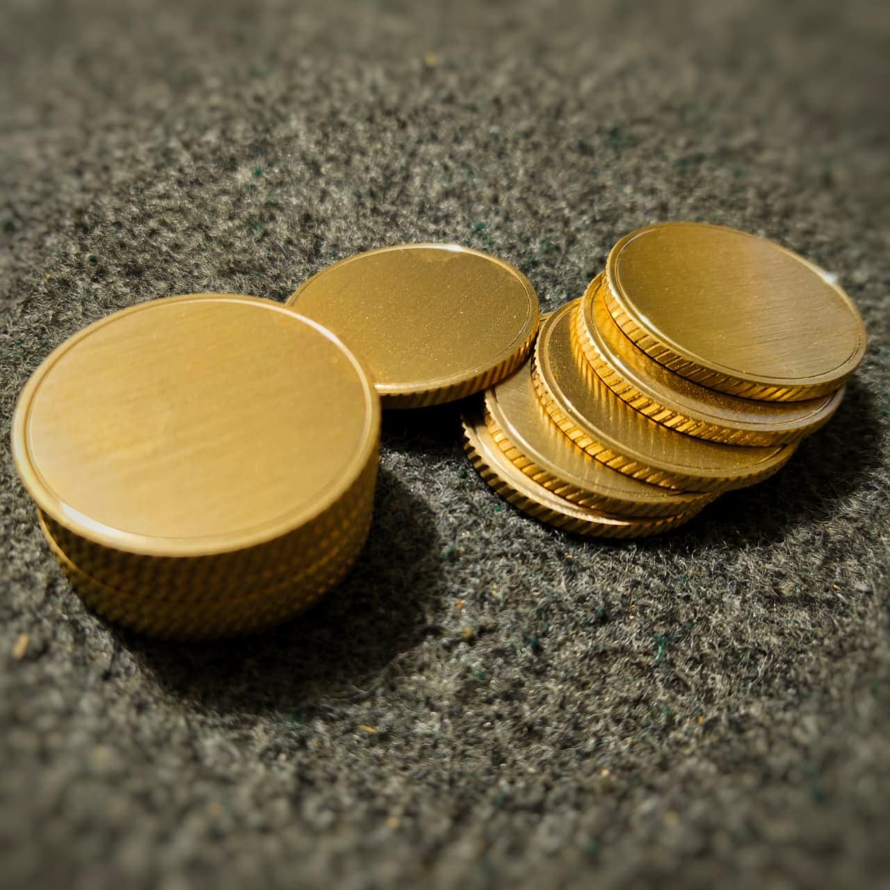 30pcs | 50mm X 4mm Solid Brass Coins Blanks| Blanks for Laser Engraving ...
