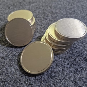 20 PCS | 50mm x 5mm solid Brass coins blanks| blanks for laser engraving | blank Coins | laser blanks |