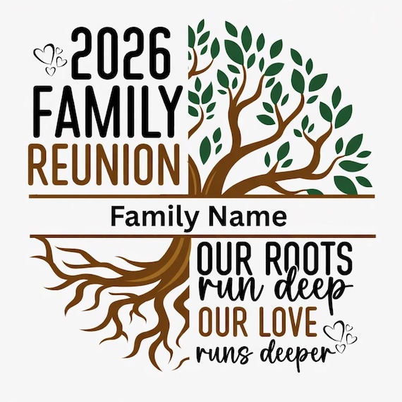 Personlizaed Family Reunion Tree 2026 Pdf Png, Tree of Life,  Family Tree Shirt, Family Reunion, Sublimaton, Summer Shirt, Digital Download