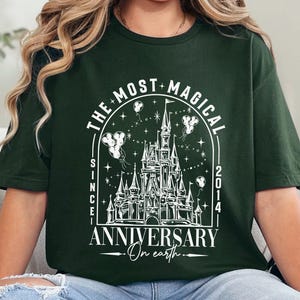 Disneyland The Most Magical Anniversary On Earth Shirt, Disneyland Honeymoon, Magical Castle Anniversary, Magic Kingdom Trip 383382