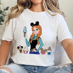Coquette Disney Queen Anna Shirt, Disneyland Girls Trip Tee, Princess Shirts 381224 画像 3