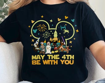 Disney Characters Star Wars May The 4Th Be With You Shirt, Star Wars Day Shirt, Disney Star Wars Shirt 381283
