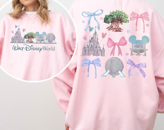 Sweat coquette Disney, sweat coquette Walt Disney World, sweat à capuche château Disney, col rond des studios hollywoodiens, sweat à capuche Disneyland 383268