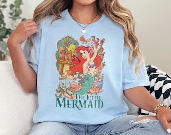Coquette Disney The Little Mermaid Shirt, Disneyland Girls Trip Tee 381061