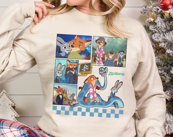 Vintage Gary De'Snake Nick Wilde Judy Hopps Hoodie, Disney Zootopia Two Tee 384518