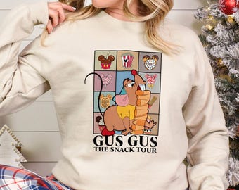 Disney Gus Gus The Snack Tour Sweatshirt, Cinderella Disneyland Family Trip Hoodie 383015