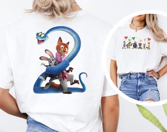 Viral Disney Zootopia Characters Shirt, Nick Wilde Judy Hopps Mickey Balloons Tee 384476