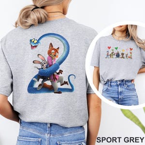 Disney Zootopia Characters Shirt, Nick Wilde Judy Hopps Mickey Balloons Tee