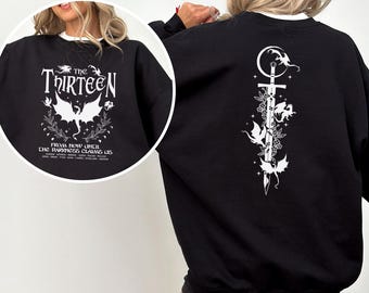 The Thirteen Throne of Glass Sweatshirt, Retro TOG Darkness Claims Us Crewneck 384358