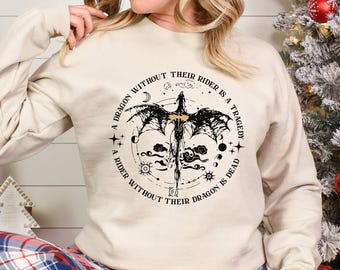 Fourth Wing Merch Sweatshirt, A Dragon Without Their Rider Is A Tragedy Hoodie 384628