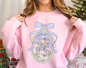 Coquette Bow Disney Sweatshirt, Hollywood Studios Girl Trip Crewneck 383944