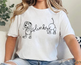 Disney Toy Story Slinky Dog Shirt, Retro Disneyland Family Trip Matching Tee 382237