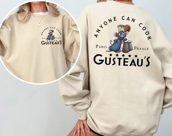 Disney Ratatouille Mouse Sweatshirt, Retro Chef Remy Pixar Crewneck 383011