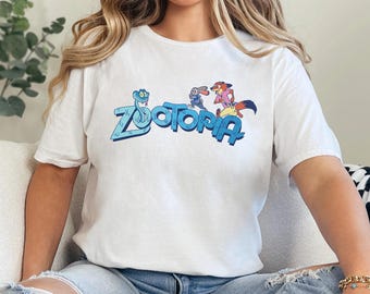 Retro Disney Zootopia 2 Shirt, Judy Hopps Nick Wilde Gary De'Snake Tee 384510