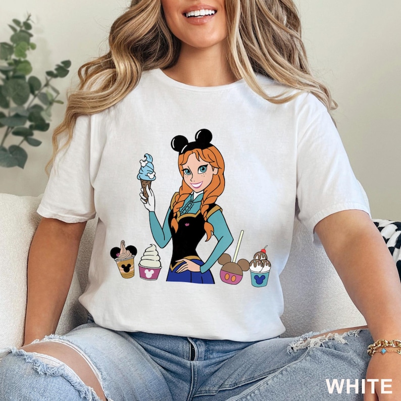 Coquette Disney Queen Anna Shirt, Disneyland Girls Trip Tee, Princess Shirts 381224 画像 3