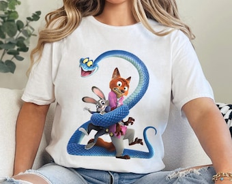 Zootopia 2 Disney World Shirt, Judy Hopps Nick Wilde Characters Tee 383864