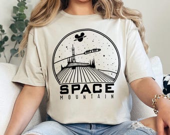 Camiseta de Mickey Mouse de Disney Space Mountain, camiseta de vacaciones familiares en Disneyland 382087