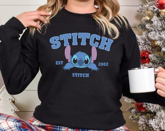 Disney Stitch Movie Character Sweatshirt, Disneyland Family Trip Crewneck 383301