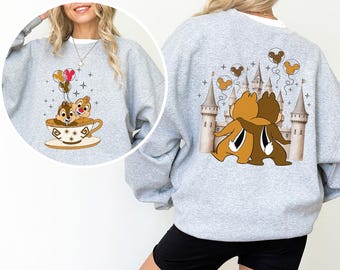 Disney Chip and Dale Sweatshirt, Matching Disneyland Hoodie 383546