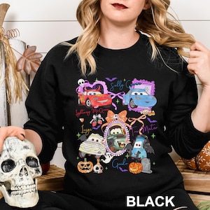 Disney Cars Characters Sweatshirt, Lightning McQueen Mater Doc Hudson Hoodie