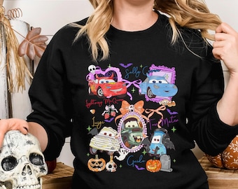 Disney Cars Characters Sweatshirt, Lightning McQueen Mater Doc Hudson Hoodie 383830