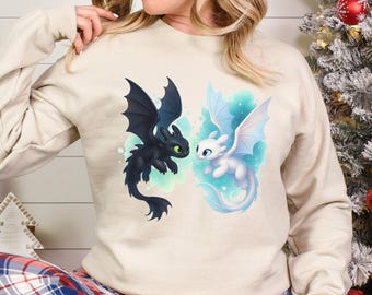 Sudadera a juego de Desdentado y Furia Luminosa de Universal, Sudadera con capucha de Cómo entrenar a tu dragón 384484